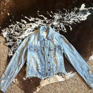 Classic Blue Jean Jacket with Light Wash